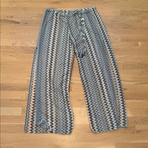 BECCA Multicolor Crochet Swim Coverup Pants